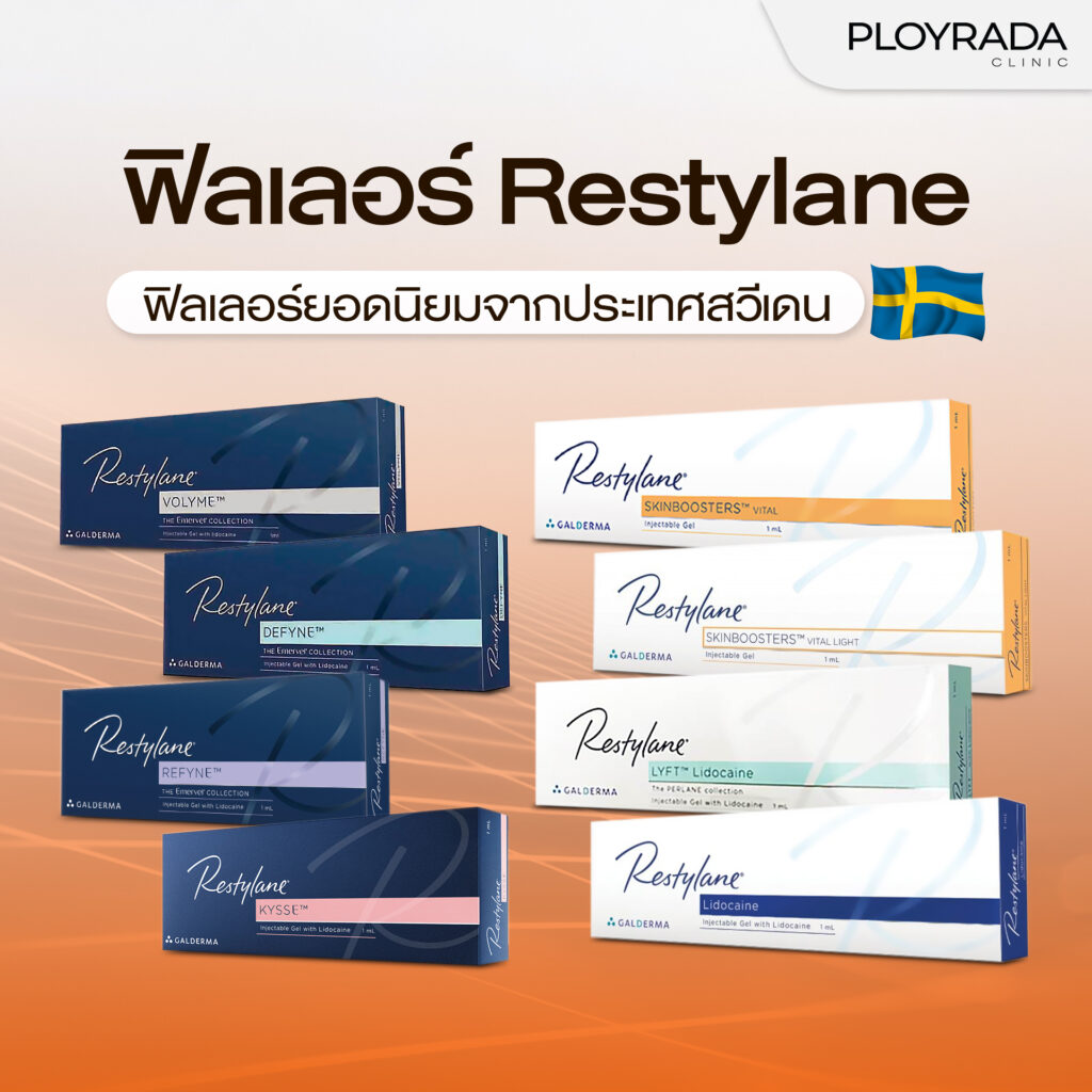 ฟิลเลอร์ Restylane ยอดนิยมจากประเทศสวีเดน